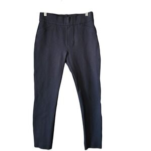 Spanx The Perfect Pant Skinny Ankle Women's Medium M Navy Blue Pull on